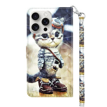 Load image into Gallery viewer, 3D Painted Leather Phone Case, For iPhone 16 Pro Max, For iPhone 16 Pro, For iPhone 16 Plus, For iPhone 16
