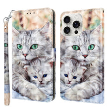 Load image into Gallery viewer, 3D Painted Leather Phone Case, For iPhone 16 Pro Max, For iPhone 16 Pro, For iPhone 16 Plus, For iPhone 16