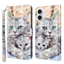 Load image into Gallery viewer, 3D Painted Leather Phone Case, For iPhone 16 Pro Max, For iPhone 16 Pro, For iPhone 16 Plus, For iPhone 16