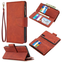 Load image into Gallery viewer, Skin Feel Detachable Magnetic Zipper Horizontal Flip PU Leather Case with Multi-Card Slots &amp; Holder &amp; Wallet &amp; Photo Frame &amp; Lanyard, For Samsung Galaxy A01, For Samsung Galaxy A10 / M10, For Samsung Galaxy A20 / A30, For Samsung Galaxy A21            ...