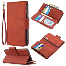 Load image into Gallery viewer, Skin Feel Detachable Magnetic Zipper Horizontal Flip PU Leather Case with Multi-Card Slots &amp; Holder &amp; Wallet &amp; Photo Frame &amp; Lanyard
