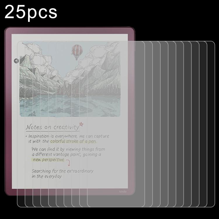 25pcs 9H 0.3mm Explosion-proof Tempered Glass Film, For Amazon Kindle Paperwhite 12th Gen 2024, For Amazon Kindle Fire HD8 2024, For Amazon Kindle Scribe 10.2 2022, For Amazon Fire HD10 2023 / 2021, For Amazon Kindle 2024 6.0                           ...