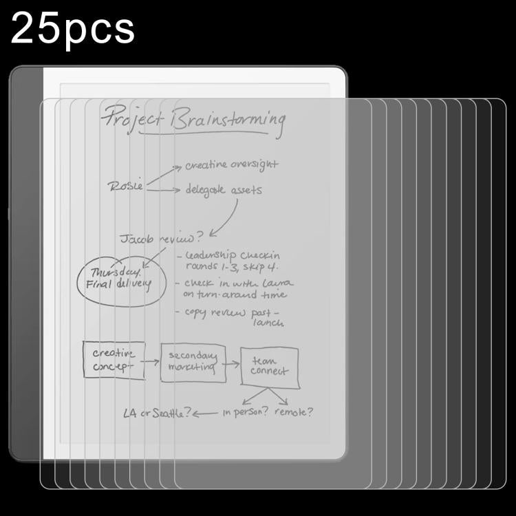 25pcs 9H 0.3mm Explosion-proof Tempered Glass Film, For Amazon Kindle Paperwhite 12th Gen 2024, For Amazon Kindle Fire HD8 2024, For Amazon Kindle Scribe 10.2 2022, For Amazon Fire HD10 2023 / 2021, For Amazon Kindle 2024 6.0                           ...