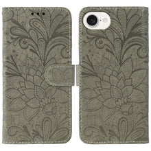 Load image into Gallery viewer, Lace Flower Embossing Flip Leather Phone Case, For iPhone 18 Pro / 17 Pro, For iPhone 18 Pro Max / 17 Pro Max, For iPhone 17e / 16e, For iPhone 17, For iPhone Air, For iPhone 16 Pro Max, For iPhone 16 Pro, For iPhone 16 Plus