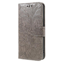 Load image into Gallery viewer, Lace Flower Embossing Flip Leather Phone Case, For iPhone 17e / 16e, For iPhone 17 Pro Max, For iPhone 17 Pro, For iPhone 17, For iPhone Air, For iPhone 16 Pro Max, For iPhone 16 Pro, For iPhone 16 Plus