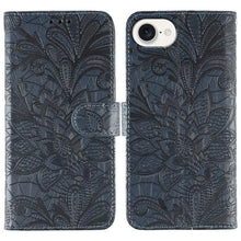 Load image into Gallery viewer, Lace Flower Embossing Flip Leather Phone Case, For iPhone 18 Pro / 17 Pro, For iPhone 18 Pro Max / 17 Pro Max, For iPhone 17e / 16e, For iPhone 17, For iPhone Air, For iPhone 16 Pro Max, For iPhone 16 Pro, For iPhone 16 Plus