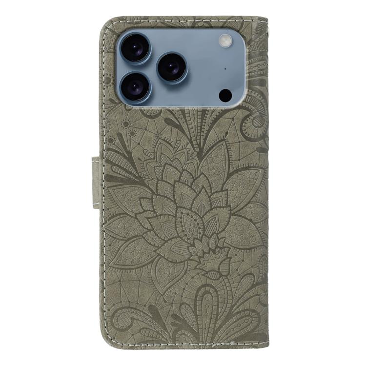 Lace Flower Embossing Flip Leather Phone Case, For iPhone 18 Pro / 17 Pro, For iPhone 18 Pro Max / 17 Pro Max, For iPhone 17e / 16e, For iPhone 17, For iPhone Air, For iPhone 16 Pro Max, For iPhone 16 Pro, For iPhone 16 Plus