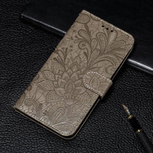 Load image into Gallery viewer, Lace Flower Embossing Flip Leather Phone Case, For iPhone 18 Pro / 17 Pro, For iPhone 18 Pro Max / 17 Pro Max, For iPhone 17e / 16e, For iPhone 17, For iPhone Air, For iPhone 16 Pro Max, For iPhone 16 Pro, For iPhone 16 Plus