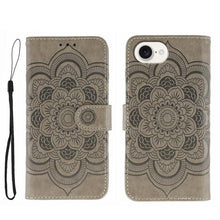 Load image into Gallery viewer, Sun Mandala Embossing Leather Phone Case, For iPhone 18 Pro / 17 Pro, For iPhone 18 Pro Max / 17 Pro Max, For iPhone 16e / 17e, For iPhone 17, For iPhone Air, For iPhone 15 Pro Max