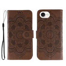 Load image into Gallery viewer, Sun Mandala Embossing Leather Phone Case, For iPhone 16e / 17e, For iPhone 17 Pro Max, For iPhone 17 Pro, For iPhone 17, For iPhone Air, For iPhone 15 Pro Max