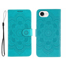 Load image into Gallery viewer, Sun Mandala Embossing Leather Phone Case, For iPhone 16e / 17e, For iPhone 17 Pro Max, For iPhone 17 Pro, For iPhone 17, For iPhone Air, For iPhone 15 Pro Max