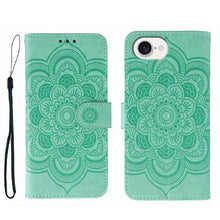 Load image into Gallery viewer, Sun Mandala Embossing Leather Phone Case, For iPhone 16e / 17e, For iPhone 17 Pro Max, For iPhone 17 Pro, For iPhone 17, For iPhone Air, For iPhone 15 Pro Max