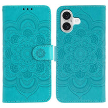 Load image into Gallery viewer, Sun Mandala Embossing Leather Phone Case, For iPhone 16e / 17e, For iPhone 17 Pro Max, For iPhone 17 Pro, For iPhone 17, For iPhone Air, For iPhone 15 Pro Max