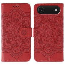 Load image into Gallery viewer, Sun Mandala Embossing Leather Phone Case, For iPhone 16e / 17e, For iPhone 17 Pro Max, For iPhone 17 Pro, For iPhone 17, For iPhone Air, For iPhone 15 Pro Max