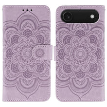 Load image into Gallery viewer, Sun Mandala Embossing Leather Phone Case, For iPhone 16e / 17e, For iPhone 17 Pro Max, For iPhone 17 Pro, For iPhone 17, For iPhone Air, For iPhone 15 Pro Max