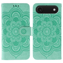 Load image into Gallery viewer, Sun Mandala Embossing Leather Phone Case, For iPhone 16e / 17e, For iPhone 17 Pro Max, For iPhone 17 Pro, For iPhone 17, For iPhone Air, For iPhone 15 Pro Max