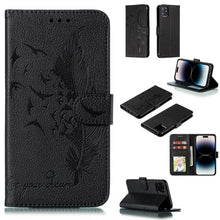 Load image into Gallery viewer, Feather Pattern Litchi Texture Leather Phone Case, For iPhone 17 Pro Max, For iPhone 17 Pro, For iPhone 17, For iPhone Air, For iPhone 15 Pro Max, For iPhone 15 Pro, For iPhone 15 Plus, For iPhone 15