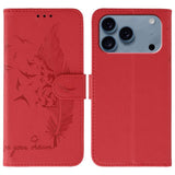 Feather Pattern Litchi Texture Leather Phone Case, For iPhone 18 Pro / 17 Pro, For iPhone 18 Pro Max / 17 Pro Max, For iPhone 17, For iPhone 17 Air, For iPhone 15 Pro Max, For iPhone 15 Pro, For iPhone 15 Plus, For iPhone 15
