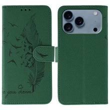 Load image into Gallery viewer, Feather Pattern Litchi Texture Leather Phone Case, For iPhone 18 Pro / 17 Pro, For iPhone 18 Pro Max / 17 Pro Max, For iPhone 17, For iPhone 17 Air, For iPhone 15 Pro Max, For iPhone 15 Pro, For iPhone 15 Plus, For iPhone 15