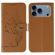 Load image into Gallery viewer, Feather Pattern Litchi Texture Leather Phone Case, For iPhone 18 Pro / 17 Pro, For iPhone 18 Pro Max / 17 Pro Max, For iPhone 17, For iPhone 17 Air, For iPhone 15 Pro Max, For iPhone 15 Pro, For iPhone 15 Plus, For iPhone 15