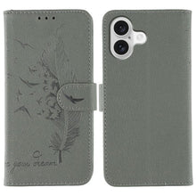 Load image into Gallery viewer, Feather Pattern Litchi Texture Leather Phone Case, For iPhone 18 Pro / 17 Pro, For iPhone 18 Pro Max / 17 Pro Max, For iPhone 17, For iPhone 17 Air, For iPhone 15 Pro Max, For iPhone 15 Pro, For iPhone 15 Plus, For iPhone 15