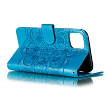 Load image into Gallery viewer, Mandala Embossing Pattern Horizontal Flip Leather Phone Case, For iPhone 15 Plus, For iPhone 15