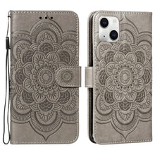 Load image into Gallery viewer, Mandala Embossing Pattern Horizontal Flip Leather Phone Case, For iPhone 15 Plus, For iPhone 15