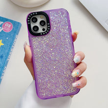 Load image into Gallery viewer, Glitter Epoxy Shockproof Phone Case, For iPhone 15 Pro Max