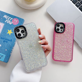 Glitter Epoxy Shockproof Phone Case, For iPhone 15 Pro Max