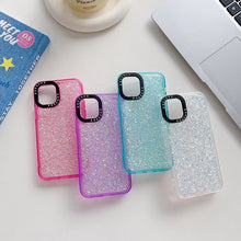 Load image into Gallery viewer, Glitter Epoxy Shockproof Phone Case, For iPhone 15 Pro Max
