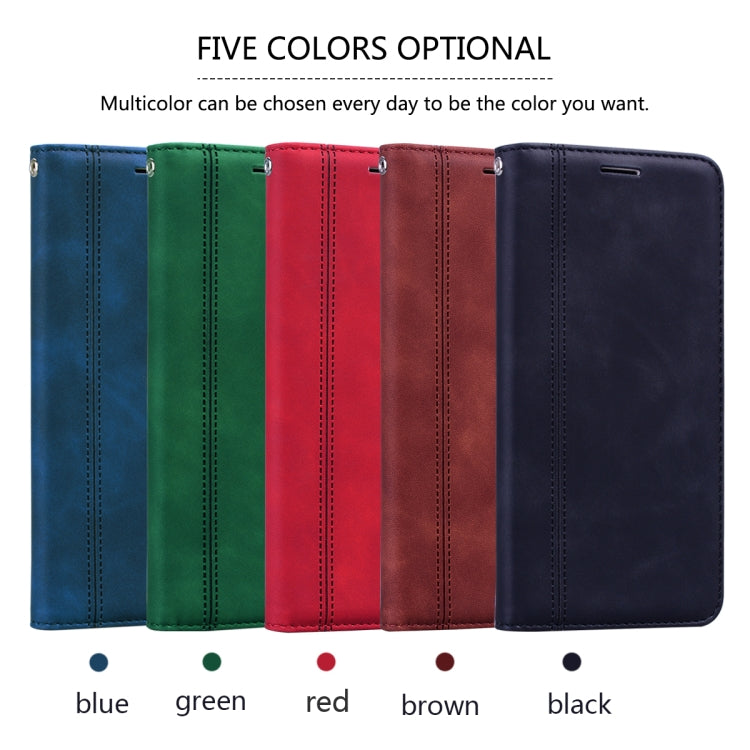 Frosted Business Magnetic Horizontal Flip PU Leather Case with Holder & Card Slot & Lanyard, For Samsung Galaxy A01, For Samsung Galaxy A7 (2018), For Samsung Galaxy A10, For Samsung Galaxy A10s, For Samsung Galaxy A11, For Samsung Galaxy A20s         ...