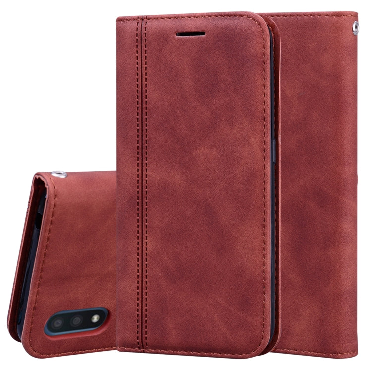 Frosted Business Magnetic Horizontal Flip PU Leather Case with Holder & Card Slot & Lanyard, For Samsung Galaxy A01, For Samsung Galaxy A7 (2018), For Samsung Galaxy A10, For Samsung Galaxy A10s, For Samsung Galaxy A11, For Samsung Galaxy A20s         ...