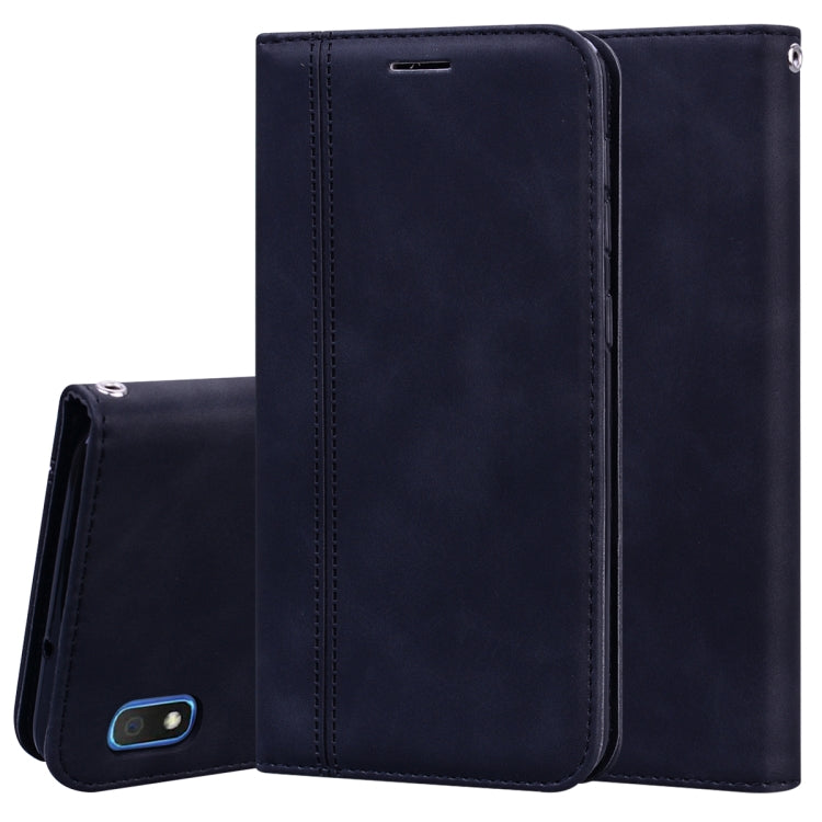 Frosted Business Magnetic Horizontal Flip PU Leather Case with Holder & Card Slot & Lanyard, For Samsung Galaxy A01, For Samsung Galaxy A7 (2018), For Samsung Galaxy A10, For Samsung Galaxy A10s, For Samsung Galaxy A11, For Samsung Galaxy A20s         ...