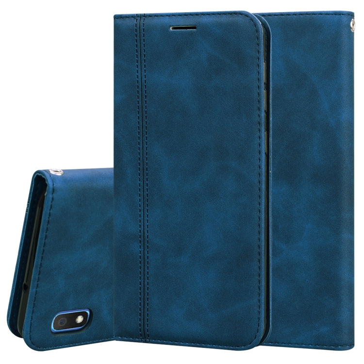 Frosted Business Magnetic Horizontal Flip PU Leather Case with Holder & Card Slot & Lanyard, For Samsung Galaxy A01, For Samsung Galaxy A7 (2018), For Samsung Galaxy A10, For Samsung Galaxy A10s, For Samsung Galaxy A11, For Samsung Galaxy A20s         ...
