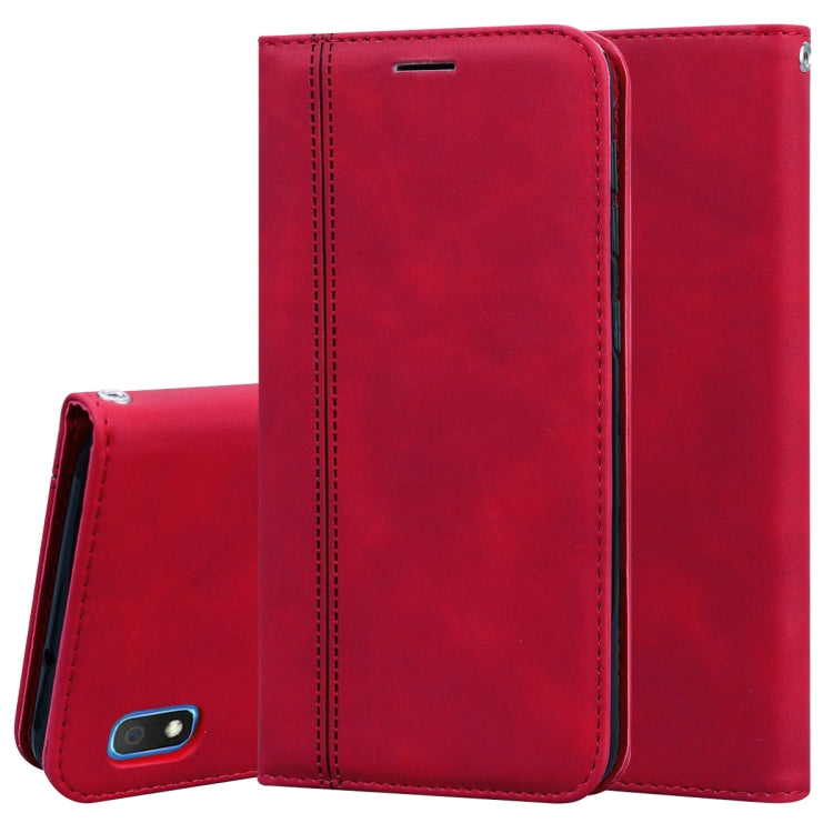 Frosted Business Magnetic Horizontal Flip PU Leather Case with Holder & Card Slot & Lanyard, For Samsung Galaxy A01, For Samsung Galaxy A7 (2018), For Samsung Galaxy A10, For Samsung Galaxy A10s, For Samsung Galaxy A11, For Samsung Galaxy A20s         ...