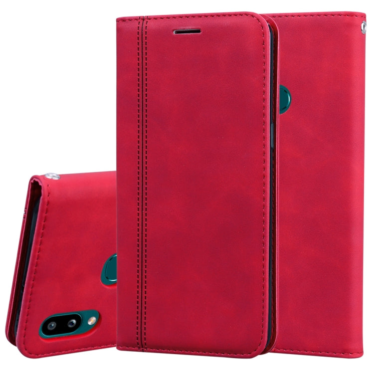 Frosted Business Magnetic Horizontal Flip PU Leather Case with Holder & Card Slot & Lanyard, For Samsung Galaxy A01, For Samsung Galaxy A7 (2018), For Samsung Galaxy A10, For Samsung Galaxy A10s, For Samsung Galaxy A11, For Samsung Galaxy A20s         ...