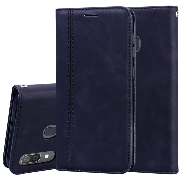 Frosted Business Magnetic Horizontal Flip PU Leather Case with Holder & Card Slot & Lanyard, For Samsung Galaxy A01, For Samsung Galaxy A7 (2018), For Samsung Galaxy A10, For Samsung Galaxy A10s, For Samsung Galaxy A11, For Samsung Galaxy A20s         ...
