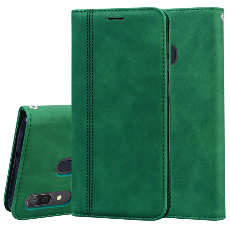 Frosted Business Magnetic Horizontal Flip PU Leather Case with Holder & Card Slot & Lanyard, For Samsung Galaxy A01, For Samsung Galaxy A7 (2018), For Samsung Galaxy A10, For Samsung Galaxy A10s, For Samsung Galaxy A11, For Samsung Galaxy A20s         ...