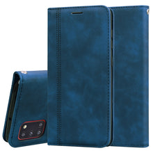 Load image into Gallery viewer, Frosted Business Magnetic Horizontal Flip PU Leather Case with Holder &amp; Card Slot &amp; Lanyard, For Samsung Galaxy A01, For Samsung Galaxy A7 (2018), For Samsung Galaxy A10, For Samsung Galaxy A10s, For Samsung Galaxy A11, For Samsung Galaxy A20s         ...