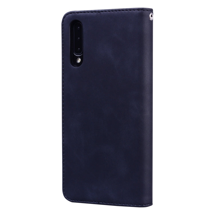 Frosted Business Magnetic Horizontal Flip PU Leather Case with Holder & Card Slot & Lanyard, For Samsung Galaxy A50, For Samsung Galaxy A51, For Samsung Galaxy A70, For Samsung Galaxy A71