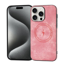 Load image into Gallery viewer, Side PU Hybrid TPU Magsafe Phone Case, For iPhone 15 Pro Max, For iPhone 15 Pro, For iPhone 15 Plus, For iPhone 15, For iPhone 14 Plus, For iPhone 14, For iPhone 14 Pro, For iPhone 14 Pro Max