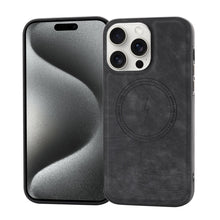 Load image into Gallery viewer, Side PU Hybrid TPU Magsafe Phone Case, For iPhone 15 Pro Max, For iPhone 15 Pro, For iPhone 15 Plus, For iPhone 15, For iPhone 14 Plus, For iPhone 14, For iPhone 14 Pro, For iPhone 14 Pro Max
