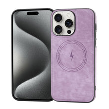 Load image into Gallery viewer, Side PU Hybrid TPU Magsafe Phone Case, For iPhone 15 Pro Max, For iPhone 15 Pro, For iPhone 15 Plus, For iPhone 15, For iPhone 14 Plus, For iPhone 14, For iPhone 14 Pro, For iPhone 14 Pro Max
