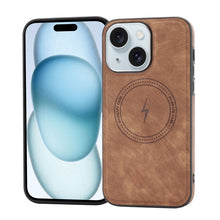 Load image into Gallery viewer, Side PU Hybrid TPU Magsafe Phone Case, For iPhone 15 Pro Max, For iPhone 15 Pro, For iPhone 15 Plus, For iPhone 15, For iPhone 14 Plus, For iPhone 14, For iPhone 14 Pro, For iPhone 14 Pro Max