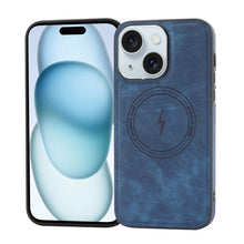 Load image into Gallery viewer, Side PU Hybrid TPU Magsafe Phone Case, For iPhone 15 Pro Max, For iPhone 15 Pro, For iPhone 15 Plus, For iPhone 15, For iPhone 14 Plus, For iPhone 14, For iPhone 14 Pro, For iPhone 14 Pro Max