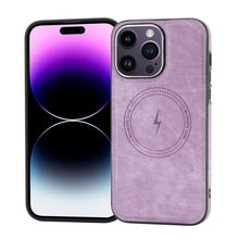 Load image into Gallery viewer, Side PU Hybrid TPU Magsafe Phone Case, For iPhone 15 Pro Max, For iPhone 15 Pro, For iPhone 15 Plus, For iPhone 15, For iPhone 14 Plus, For iPhone 14, For iPhone 14 Pro, For iPhone 14 Pro Max