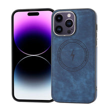 Load image into Gallery viewer, Side PU Hybrid TPU Magsafe Phone Case, For iPhone 15 Pro Max, For iPhone 15 Pro, For iPhone 15 Plus, For iPhone 15, For iPhone 14 Plus, For iPhone 14, For iPhone 14 Pro, For iPhone 14 Pro Max