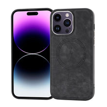 Load image into Gallery viewer, Side PU Hybrid TPU Magsafe Phone Case, For iPhone 15 Pro Max, For iPhone 15 Pro, For iPhone 15 Plus, For iPhone 15, For iPhone 14 Plus, For iPhone 14, For iPhone 14 Pro, For iPhone 14 Pro Max