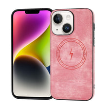 Load image into Gallery viewer, Side PU Hybrid TPU Magsafe Phone Case, For iPhone 15 Pro Max, For iPhone 15 Pro, For iPhone 15 Plus, For iPhone 15, For iPhone 14 Plus, For iPhone 14, For iPhone 14 Pro, For iPhone 14 Pro Max