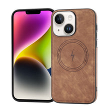 Load image into Gallery viewer, Side PU Hybrid TPU Magsafe Phone Case, For iPhone 15 Pro Max, For iPhone 15 Pro, For iPhone 15 Plus, For iPhone 15, For iPhone 14 Plus, For iPhone 14, For iPhone 14 Pro, For iPhone 14 Pro Max